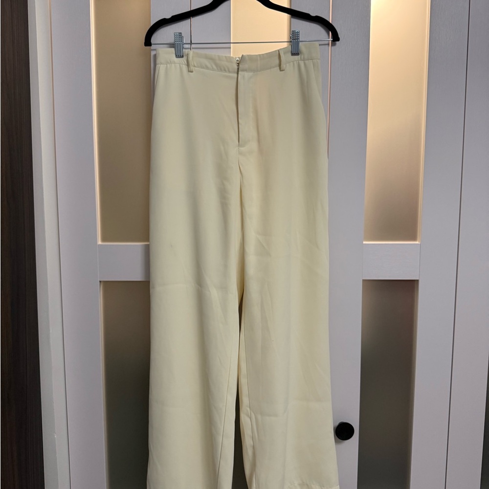 Ivory Pant Set with sleeveless Top
